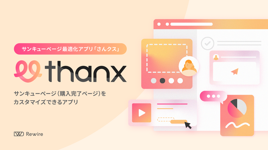 サンキューページで丁寧なアフターフォローを実現するShopifyアプリ「さんクス」の提供を開始。顧客体験の向上でファン化を促進